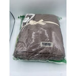 Home Collection King Size Duvet Cover Set Brown w/2 Pillow Covers New in Package